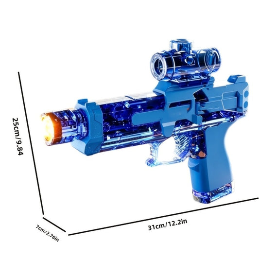 Automatic Water Gun 2-Pack with LED Lights in Blue, Gray or Mixed Sets
