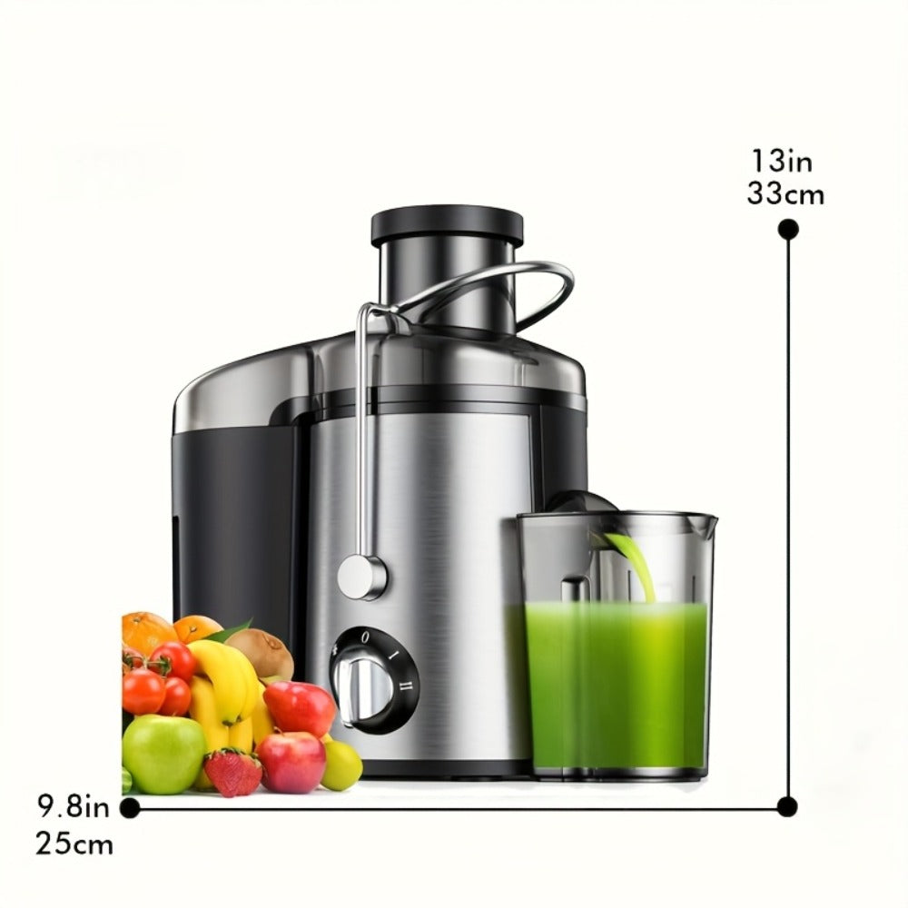 Centrifugal Juicer Machine 3-Inch Wide Mouth 3-Speed Settings – High Juice Yield Fast Extraction for Fruits & Vegetables | Easy Clean Detachable Parts Food Processor Blender Kitchen Appliance