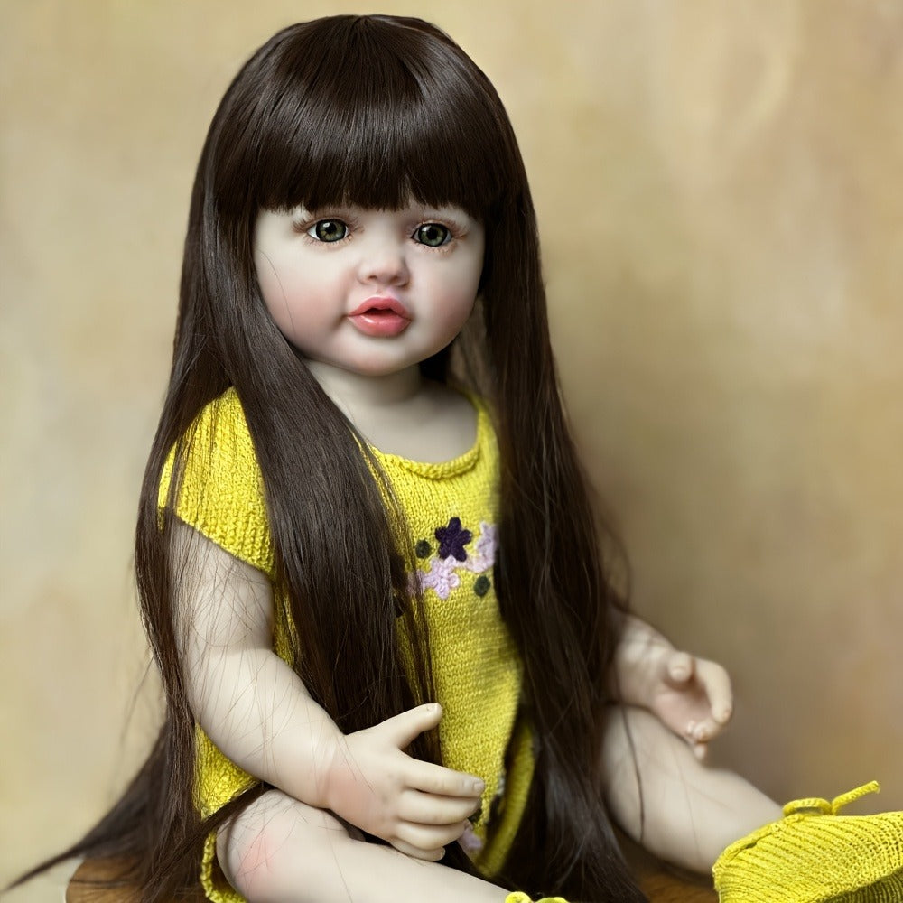22-Inch Princess Toddler Reborn Doll with Full Vinyl Body