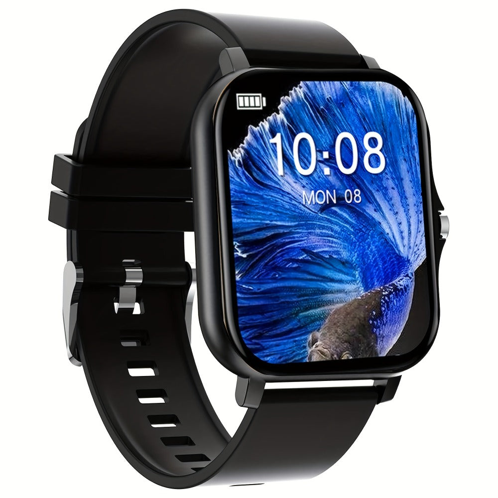 Large Screen Smart Watch with HD Voice Calling, Unisex Bluetooth Smartwatch, Message Reminder, Multiple Sport Modes, Heart Rate Sleep Tracker, Compatible with iPhone & Android – Outdoor Daily Wear Gift Watch 8 Colors
