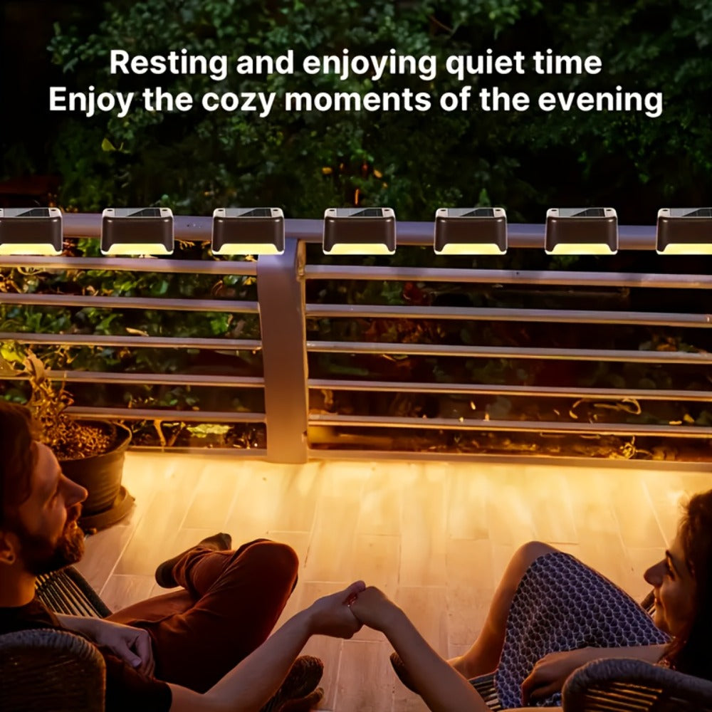 Solar Deck Lights Outdoor 20/30 Pack IP44 Waterproof Warm White LED Step Lights for Stairs Fence Patio Garden Pathway Courtyard Landscape Decoration - Black White Brown Available