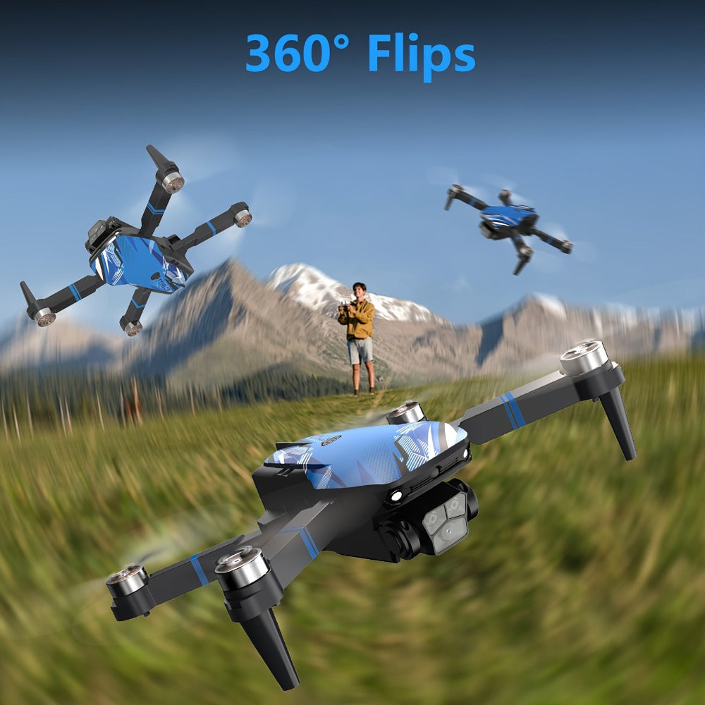 270° Obstacle Avoidance Drone with 2.8" LCD Screen Remote – Dual Cameras Brushless Motor Altitude Hold 3D Flips Headless Mode Foldable RC Quadcopter Beginner Adult Indoor Outdoor Gift for Kids Teens