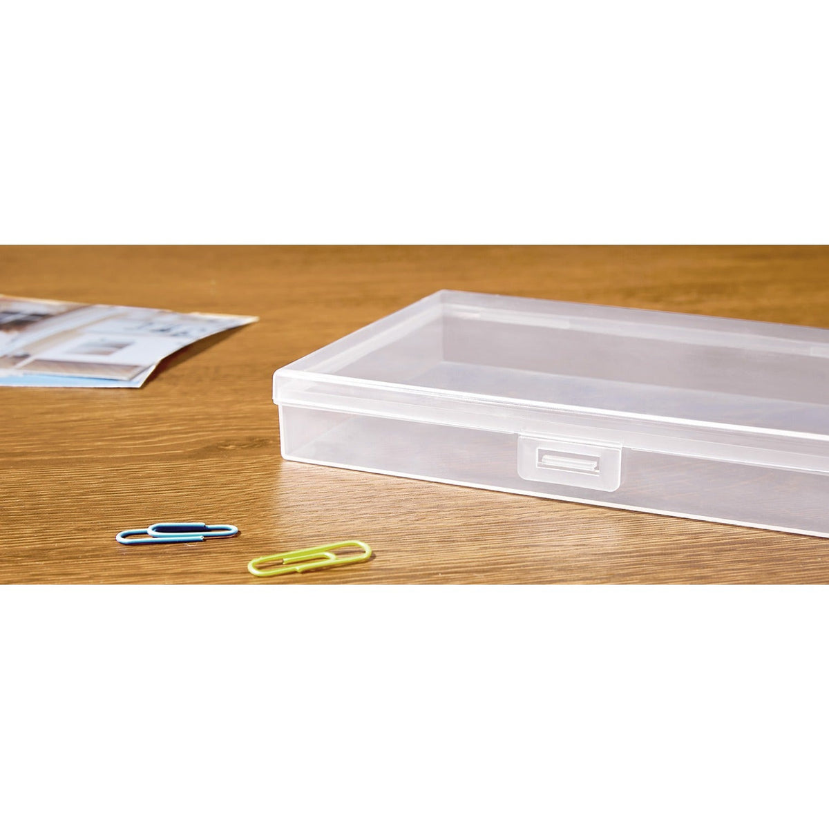 4x6 Photo Storage Box with 14 Inner Photo Keeper Cases Holds 1400 Photos Clear Plastic Photo Organizer with Lids Label Stickers BPA-Free for Cards Pictures Stamps Craft Office Supplies