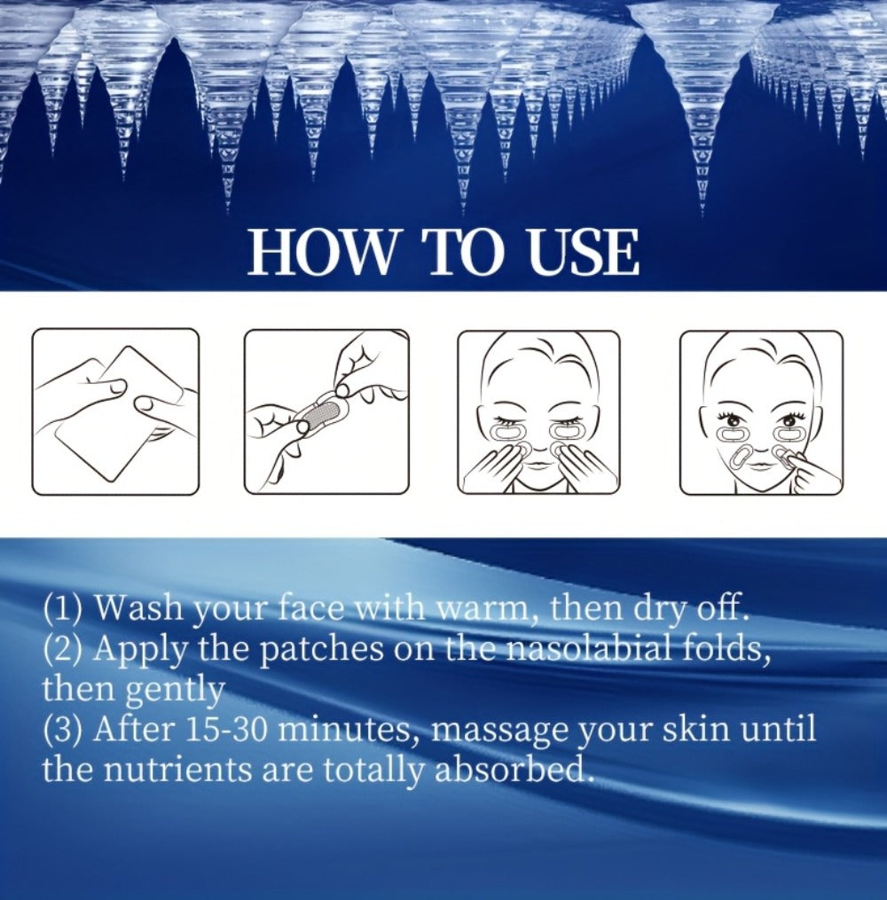 Anti-Aging Microneedle Eye Patches Hyaluronic Acid Dissolving Under Eye Mask for Dark Circles Wrinkles Puffiness Deep Hydrating Moisturizing Skin Care Treatment Set 3 Boxes