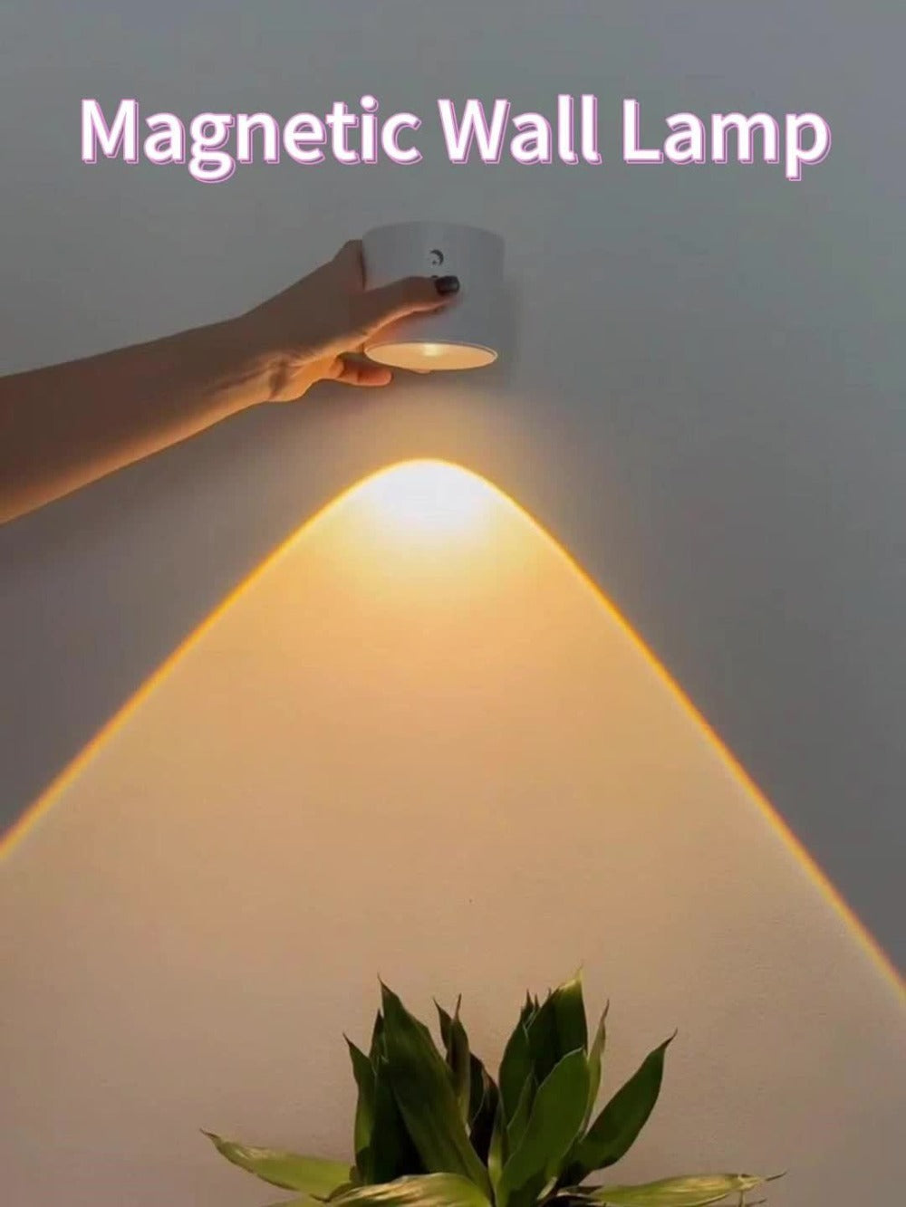 Rechargeable Wall Sconce LED Reading Light - GVTCO Magnetic 360° Rotation Wall Lamp with Remote Control, 3 Color Temperatures, Dimmable, 1200mAh Battery, USB-C Charging for Bedroom, Bedside & Hallway