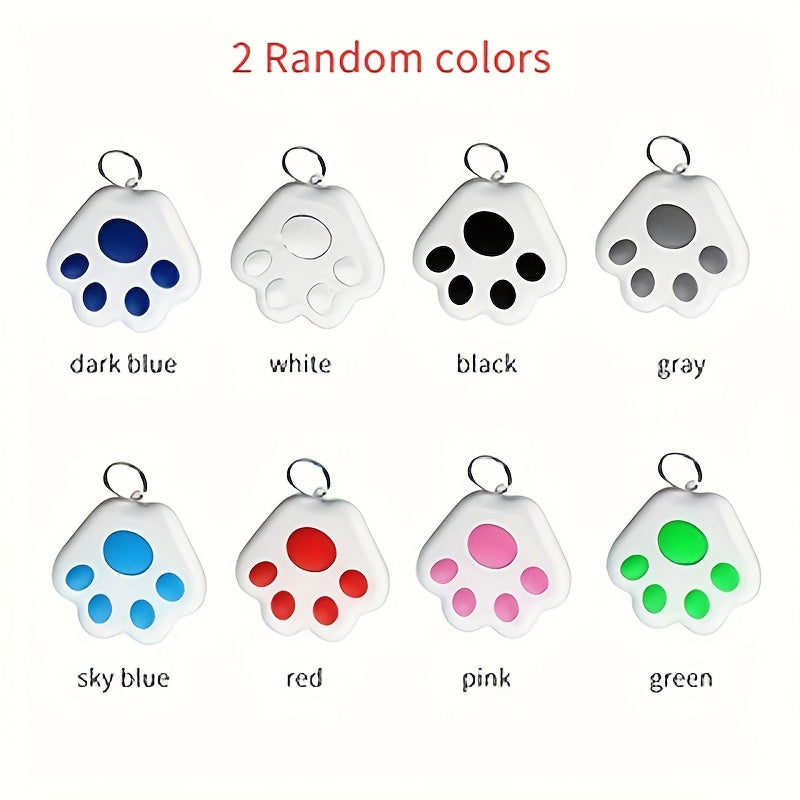 Dog Paw Smart Tracker Anti-Lost Positioning with Recording & Shutter Control – Cute Pet Accessory for Dogs & Cats, 2/4/6 Colors Available, Lightweight Clip-On Design