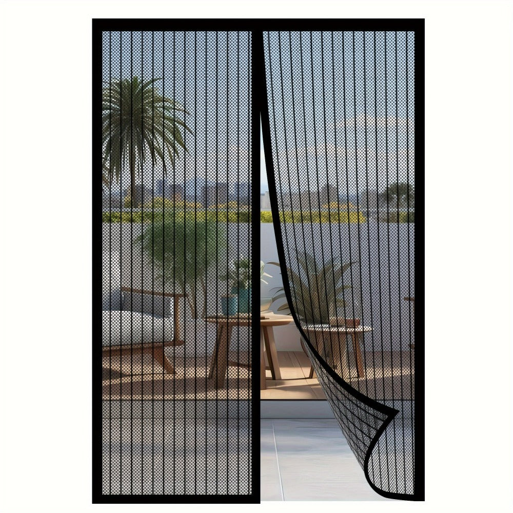 Magnetic Screen Door for Doorways – Heavy Duty Self-Sealing Mesh Door Screen with Magnetic Closure, Hands-Free, Pet & Kid Friendly, Durable Nylon, Fits Most Door Frames, Easy Install