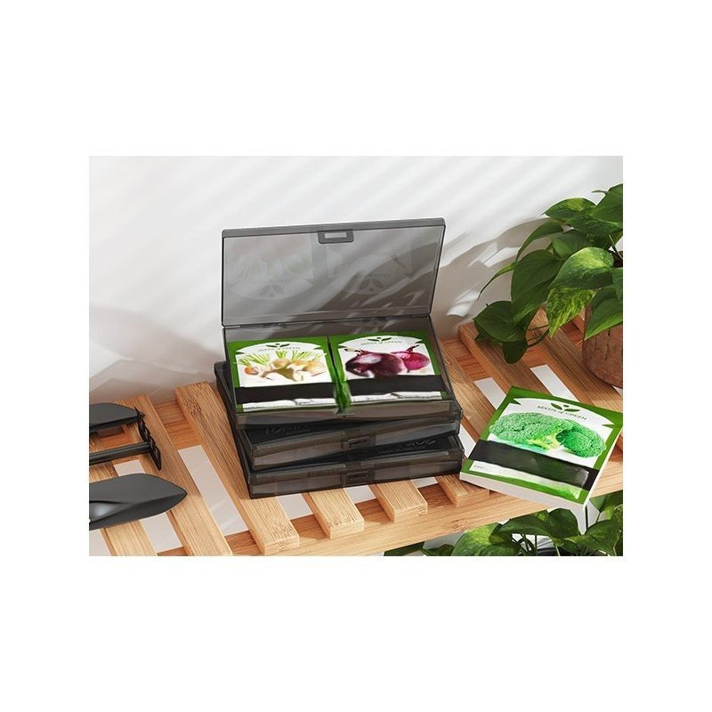 4x6 Photo Storage Box with 14 Inner Photo Keeper Cases Holds 1400 Photos Clear Plastic Photo Organizer with Lids Label Stickers BPA-Free for Cards Pictures Stamps Craft Office Supplies