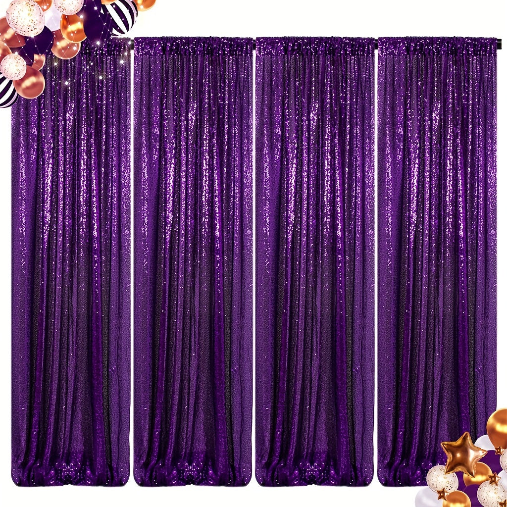 Sequin Backdrop Curtains 2FTx8FT Glitter Photography Background Panels for Party Wedding Birthday Stage Decoration Gold Yellow Shimmer Curtain Set 4 6 10 Panels Available