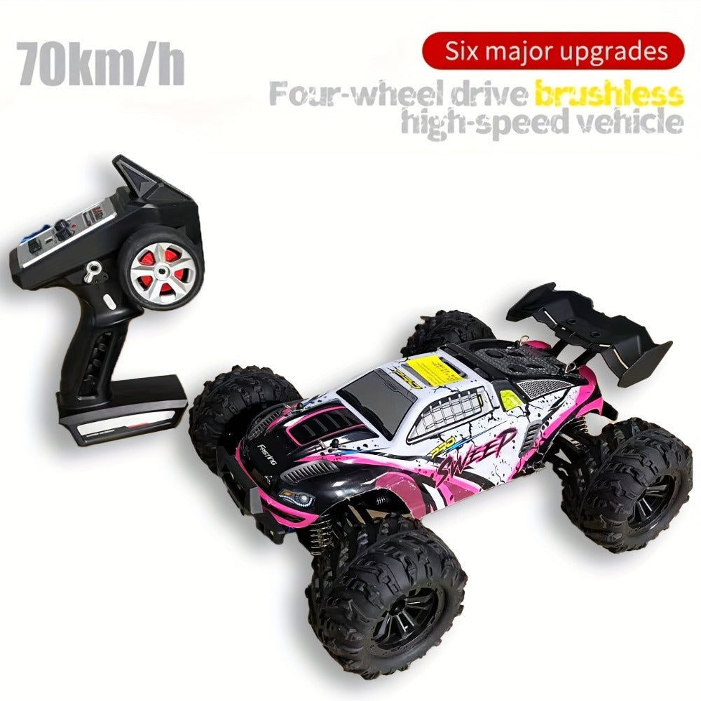 RC Off-Road Car 1:16 Scale 4WD, 70 KM/H 2.4GHz All-Terrain Monster Truck