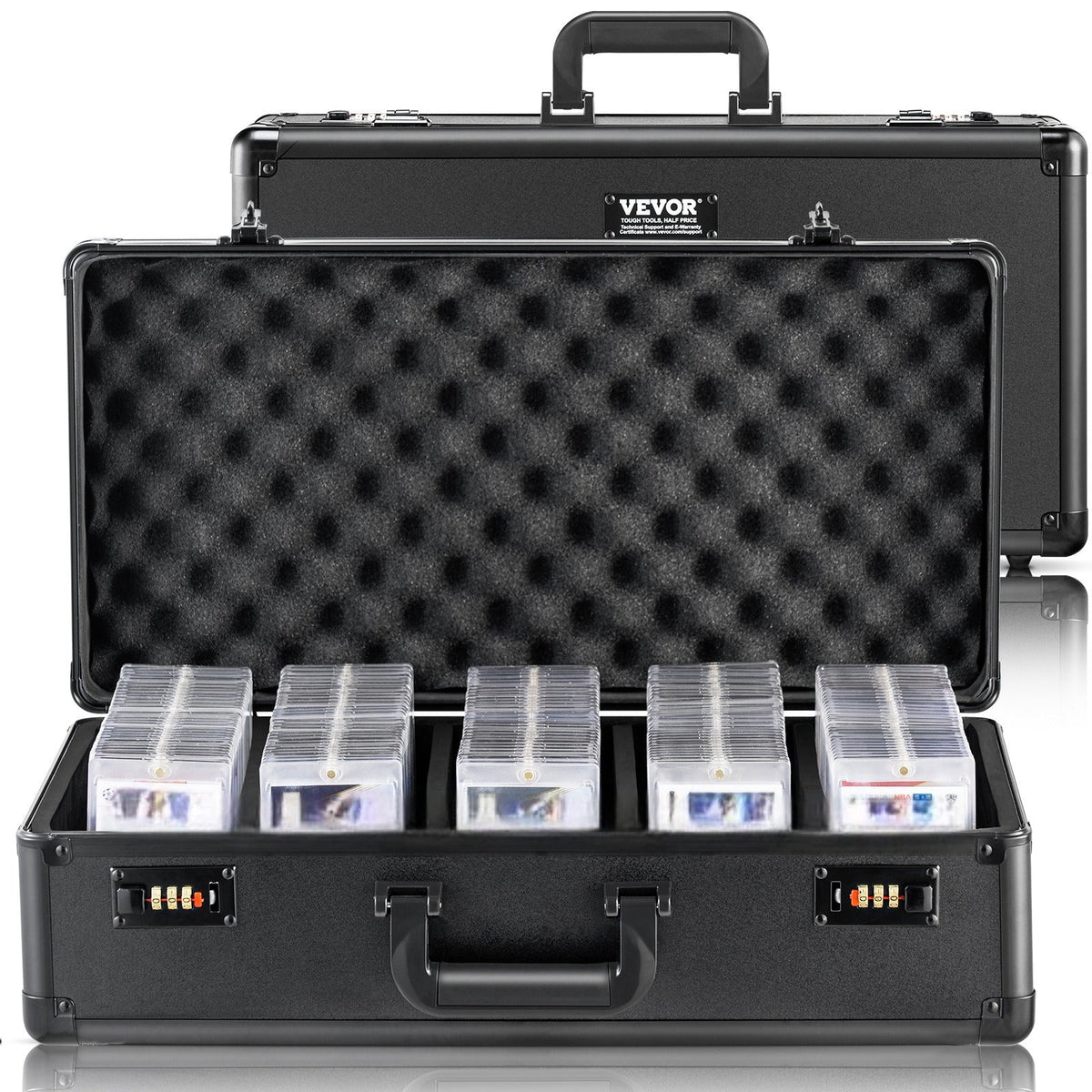 PSA Graded Card Storage Box 5-Slot Aluminum Case Combination Lock