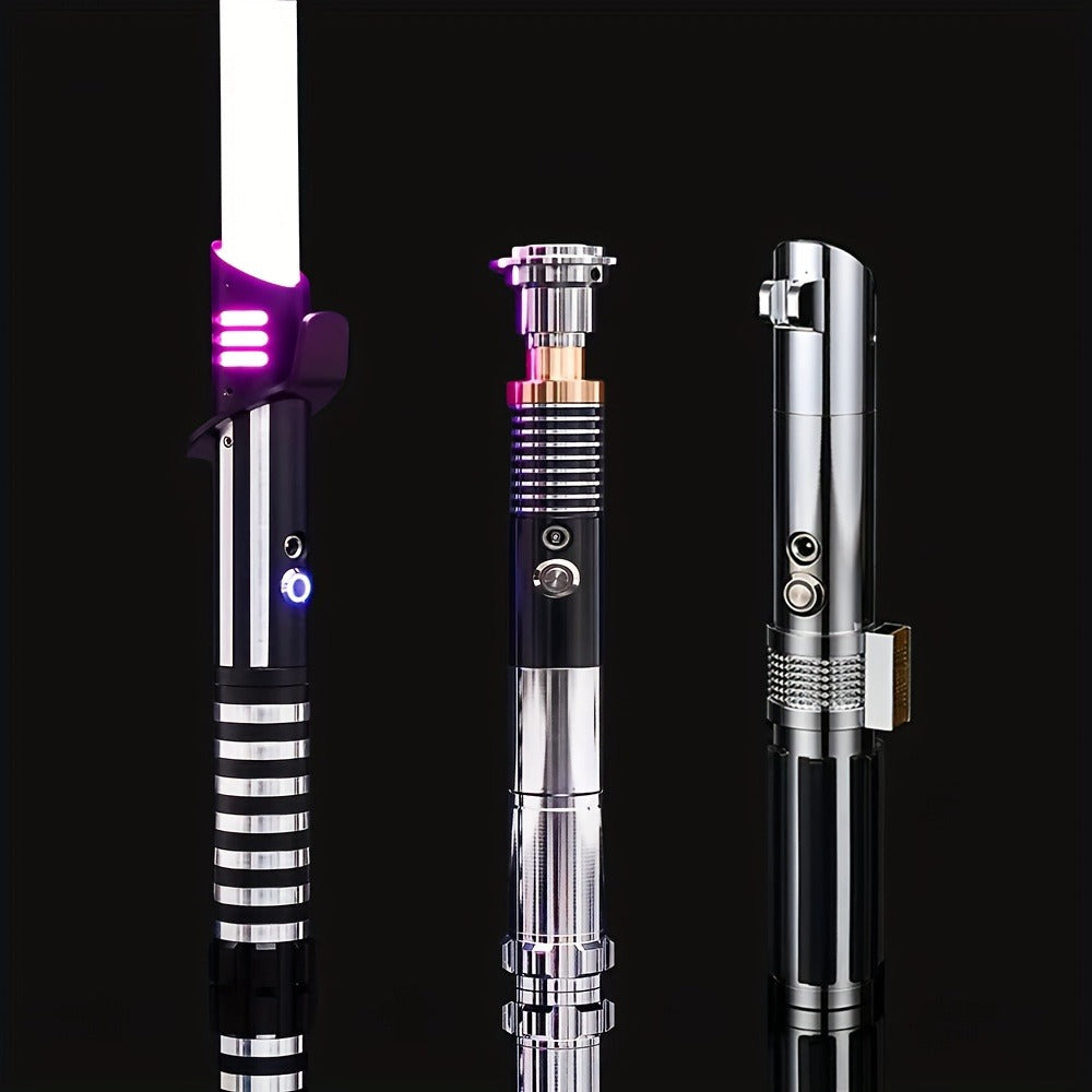 Light-Up Saber Toy with 16-Color RGB Lighting and Sound for Cosplay