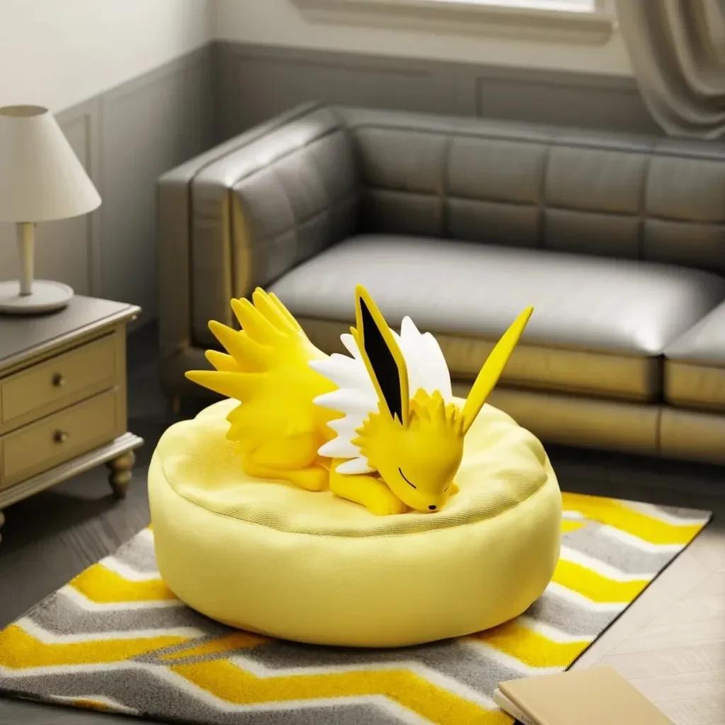 Eevee Eeveelutions Sleeping Pose Blind Box PVC Figure – All 9 Characters Vaporeon Jolteon Flareon Espeon Umbreon Leafeon Glaceon Sylveon, Kawaii Collectible Desk Ornament Gift for Pokemon Fans