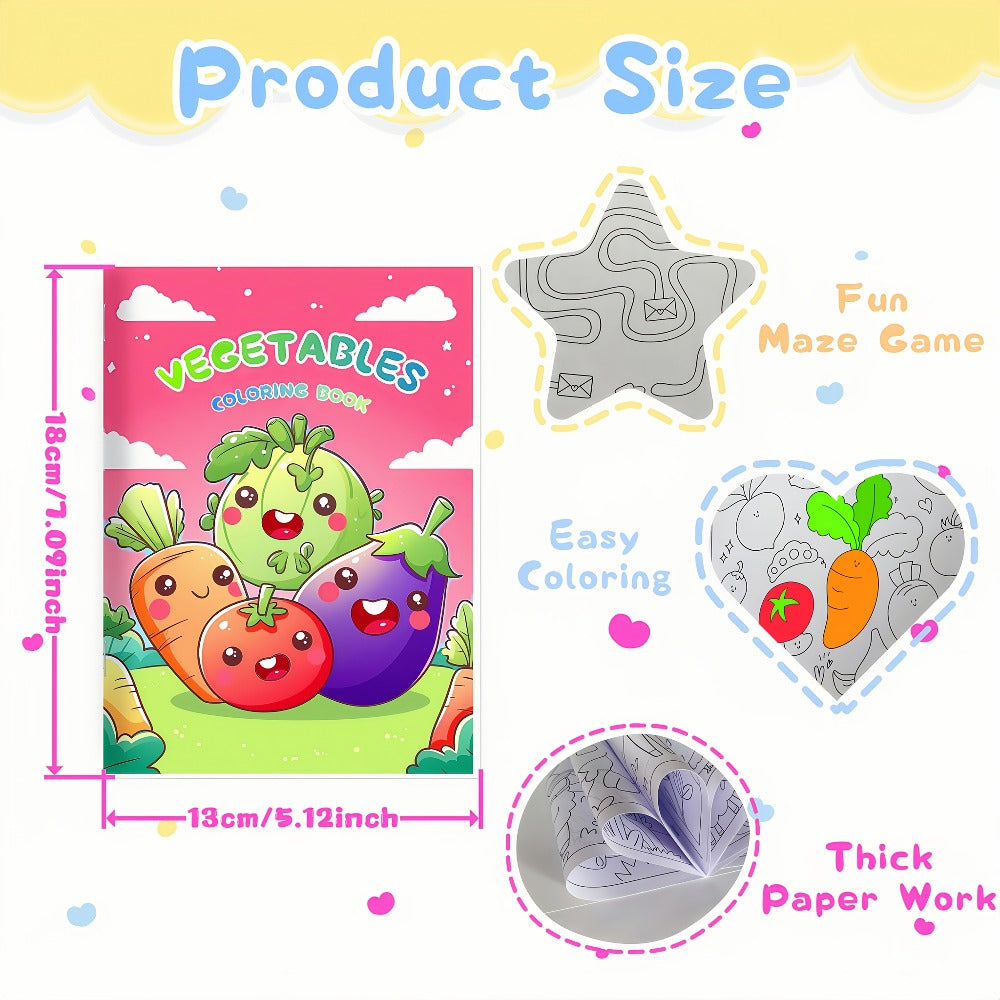 Bulk Coloring Books for Kids 24 Pack – Party Favors Goodie Bag Stuffers Ages 3+ | Animals, Mermaid & Dinosaur Designs | Birthday Halloween Christmas Classroom Activity Books