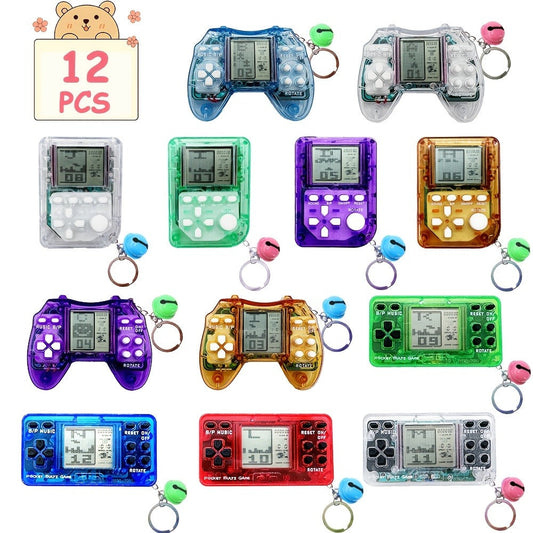 Video Game Keychains 12 Pack – Bulk Mini Gaming Controller Party Favors for Kids & Boys, Birthday Goody Bag Stuffers, Classroom Prizes & Gamer Loot Bag Fillers