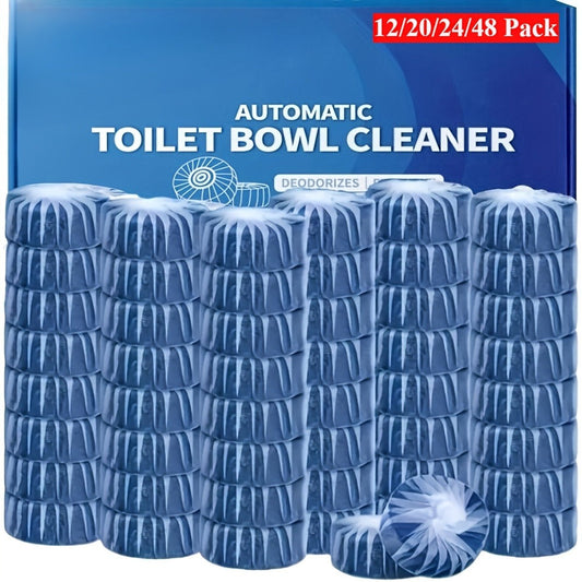 Automatic Toilet Bowl Cleaner Tablets, Blue Fresh Scent, 20/24/48 Count