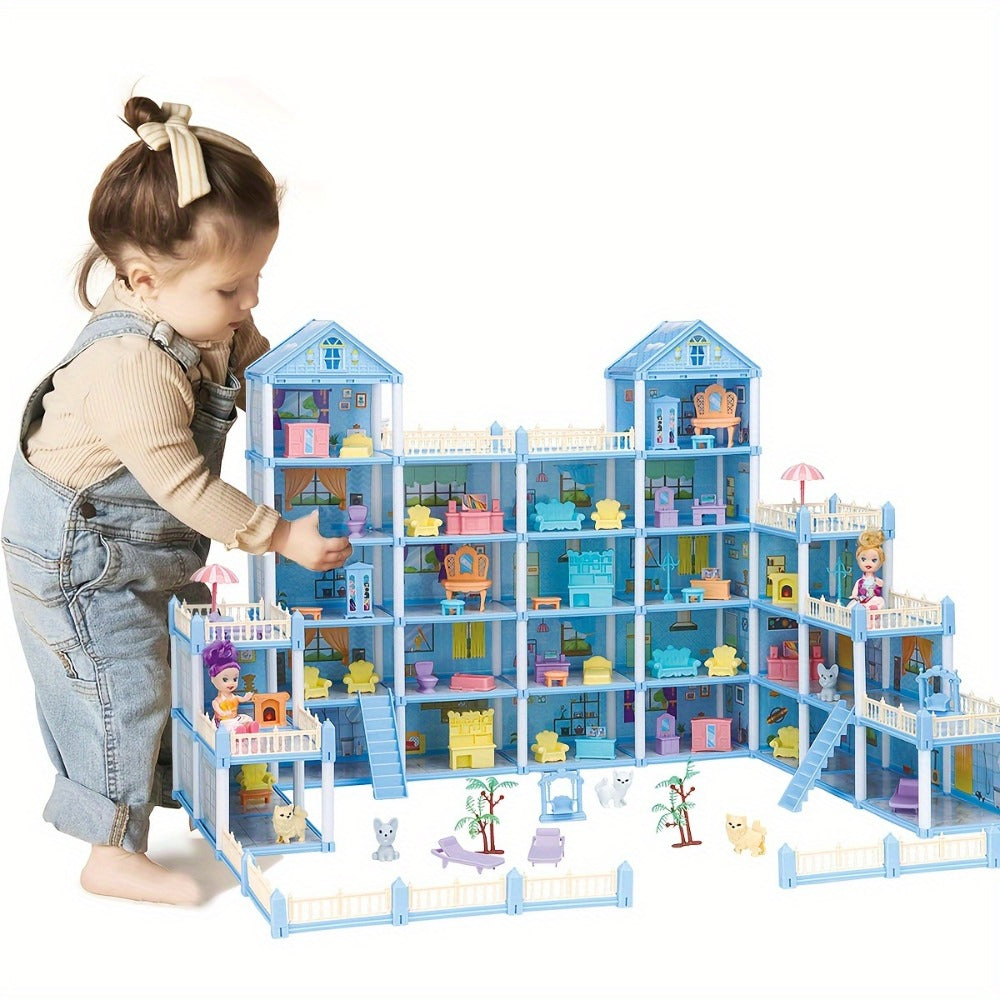 Princess Dollhouse Castle Playset with 14 to 27 Room Options