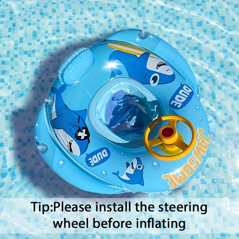 Cartoon Animal Novelty Inflatable Pool Float, Blue, Green or Pink