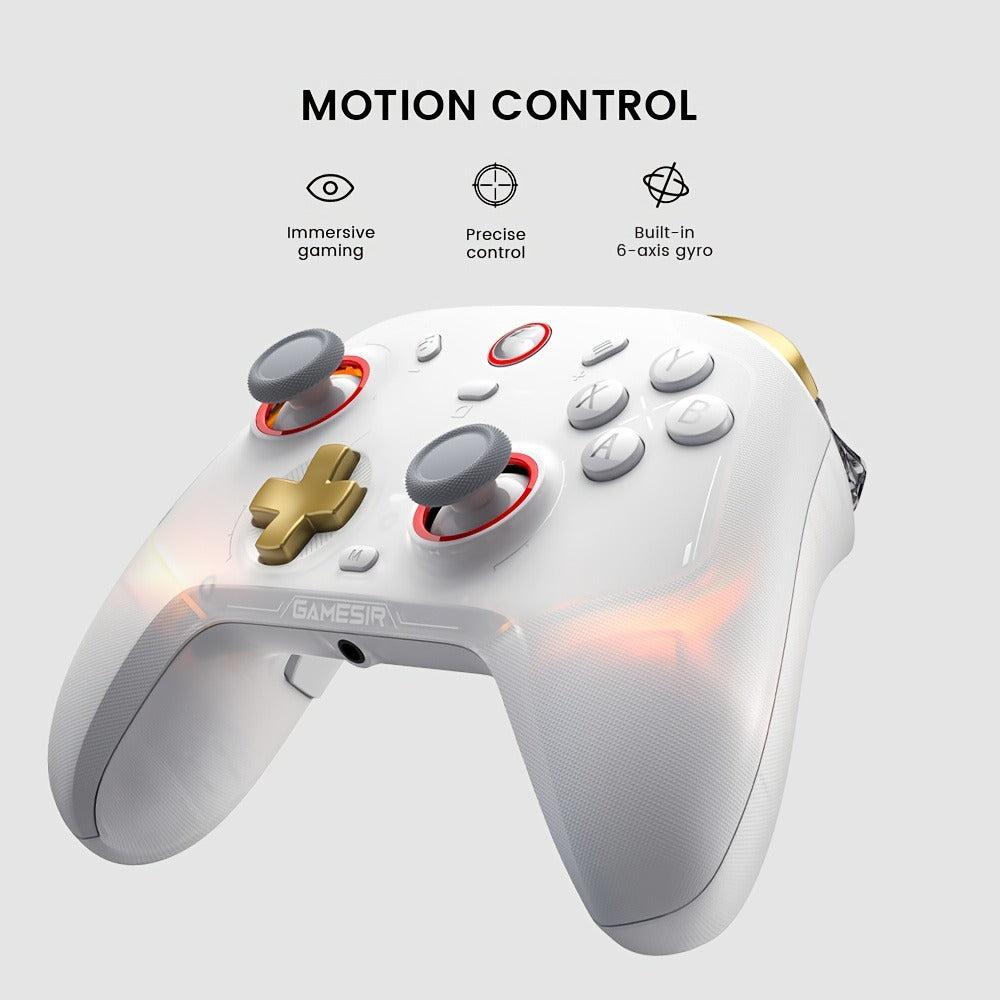GameSir Cyclone 2 Wireless PC Controller with Mag-ResTMR Sticks, 1000Hz Report Rate, Hall Effect & Micro 2-in-1 Triggers, RGB Lighting & Charging Dock – Compatible with PC, Switch, iOS & Android