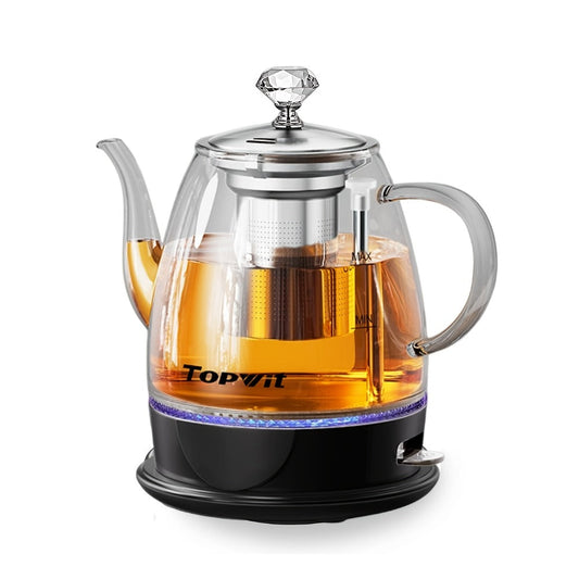 Glass Electric Kettle with Removable Tea Infuser, 1L, for Tea and Pour-Over Coffee