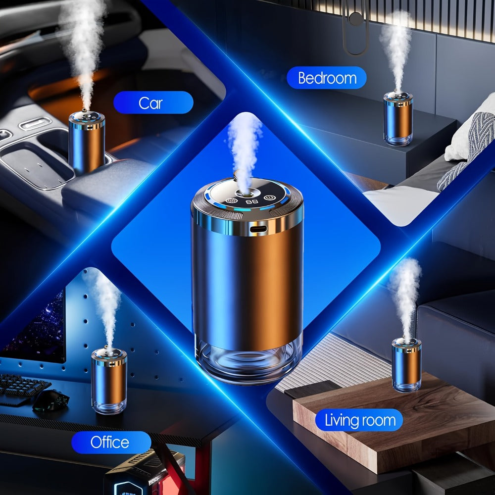 Starry Sky Car Aroma Diffuser with Ambient Light & Humidifier – USB Smart Air Freshener, 50ml Essential Oil Included, Ocean & Cologne Scents, Auto Interior Decor Gift for Car Lovers