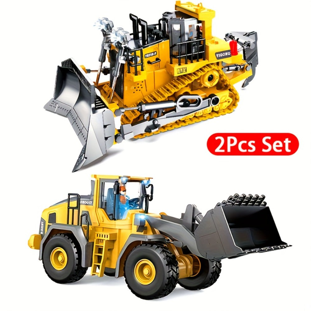 RC Construction Vehicle Toy with Excavator, Dump Truck and Loader Options