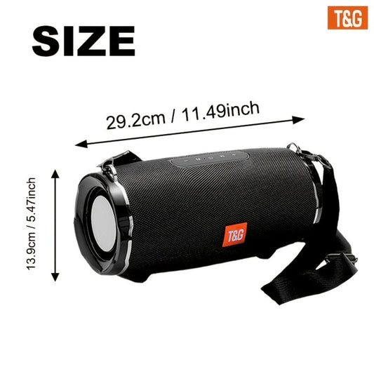Portable Bluetooth Speaker TG187 with IPX4 Splash Resistance, 4800mAh Battery & TWS