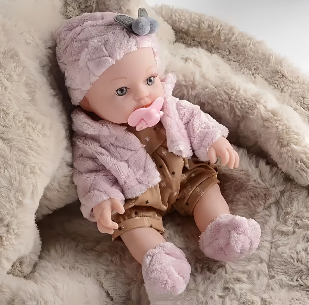 12-Inch Pink Reborn Baby Doll with Multiple Style Options
