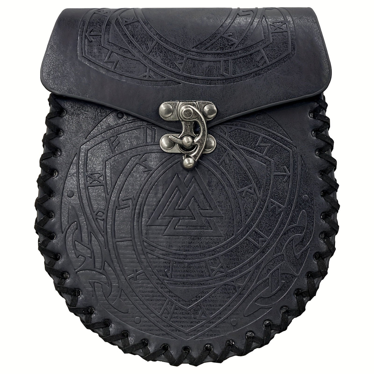 Viking Belt Pouch, Faux Leather Medieval Waist Bag for LARP, Renaissance Faire and Cosplay, 5 Styles