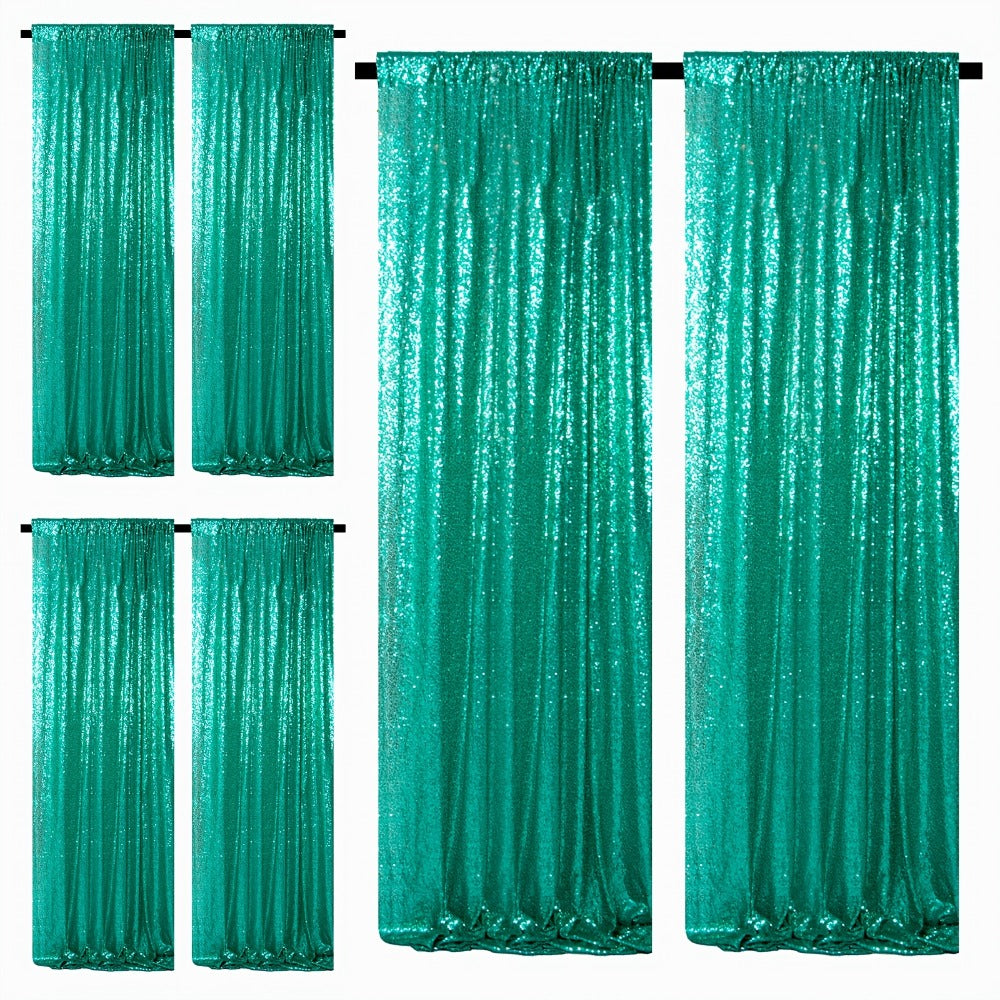 Sequin Backdrop Curtains 2FTx8FT Glitter Photography Background Panels for Party Wedding Birthday Stage Decoration Gold Yellow Shimmer Curtain Set 4 6 10 Panels Available