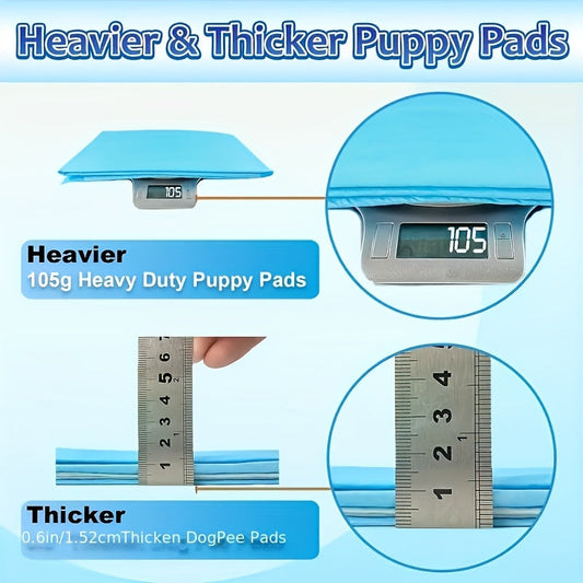 Puppy Training Pads, 23.62-Inch Square or 34 x 28-Inch Pack Options