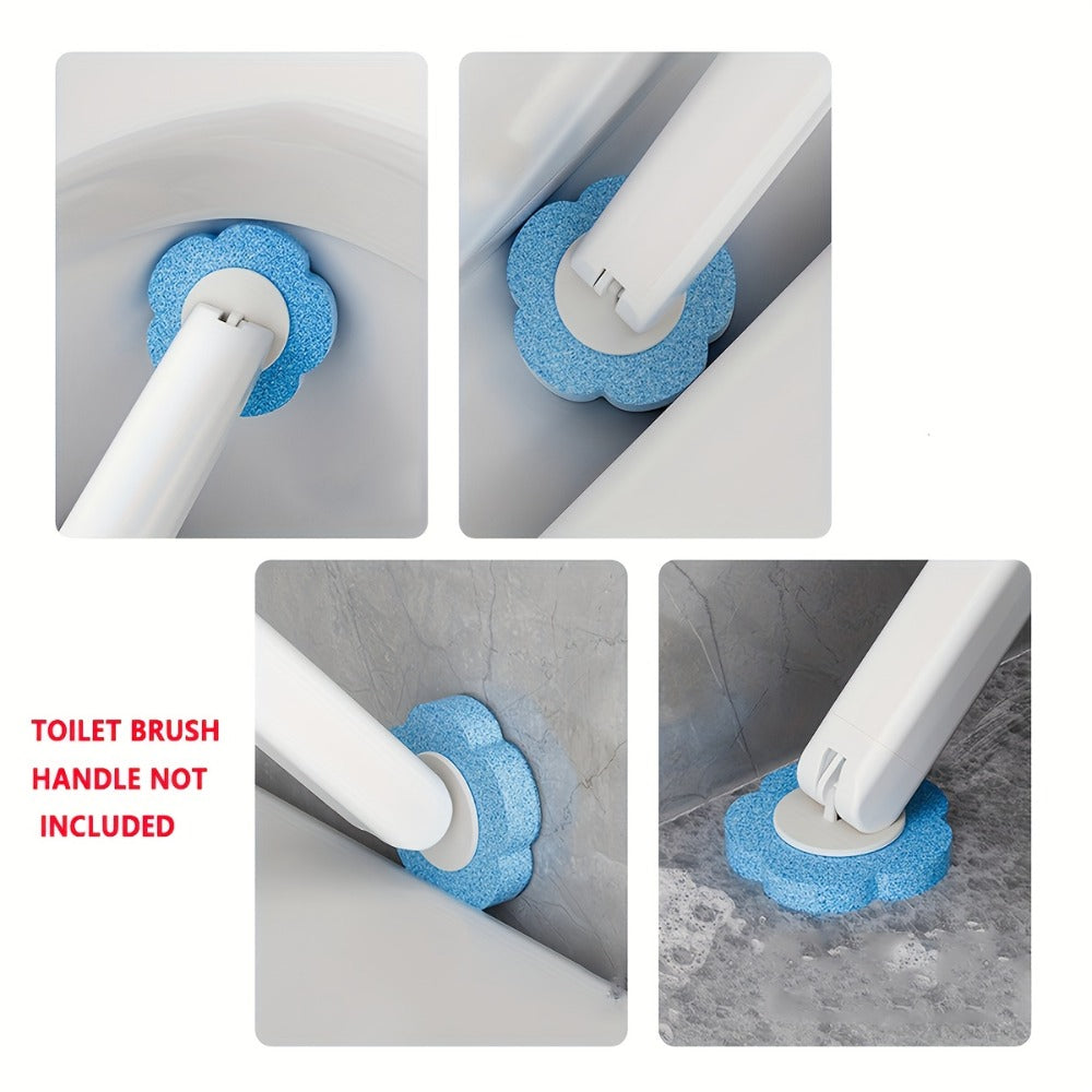 Disposable Toilet Brush Cleaning System with Bracket & Replaceable Heads - Deep Clean Toilet Bathroom Cleaning Kit, No-Touch Hygienic Brush with Refill Packs 17/24/30/35/53 Refills for Home & Bathroom