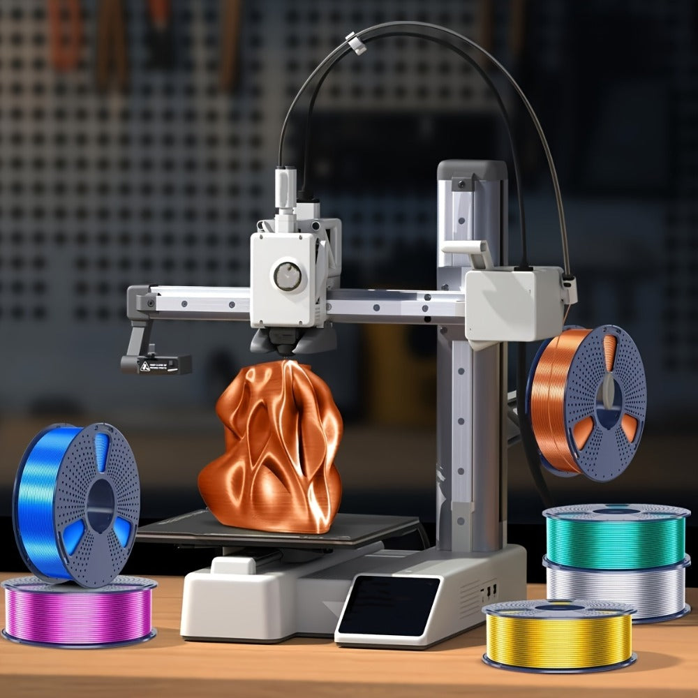 SUNLU PLA+ Filament 1.75mm 1kg Spool Strong Tough Upgraded PLA Smooth Glossy Finish ±0.02mm Accuracy Wide FDM Printer Compatibility Silk Colors