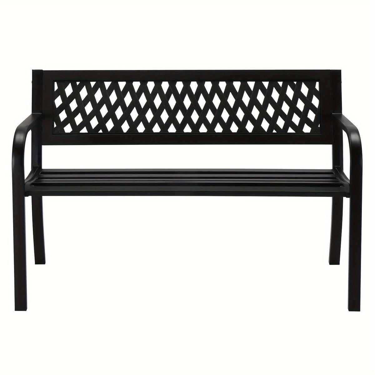 Outdoor Bench shown in the Black option