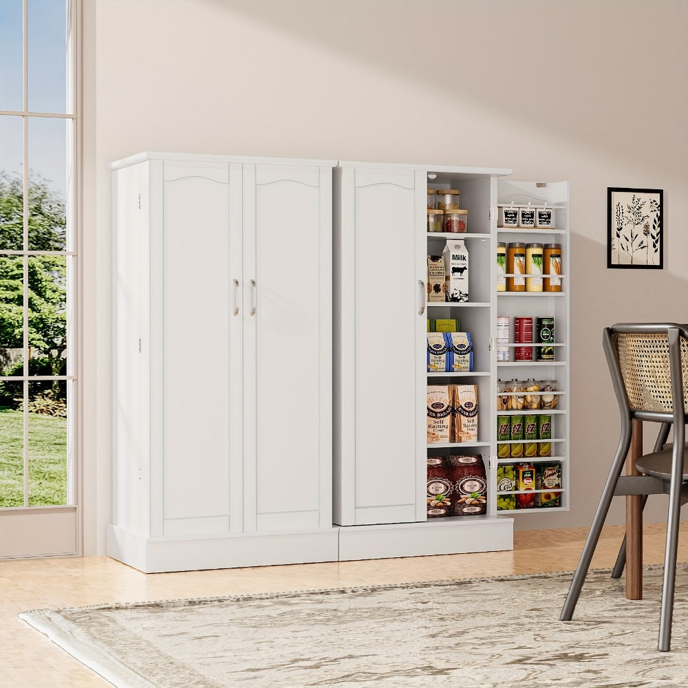 47-Inch Freestanding Bathroom Storage Cabinet with Adjustable Shelves detail image - detail view 3