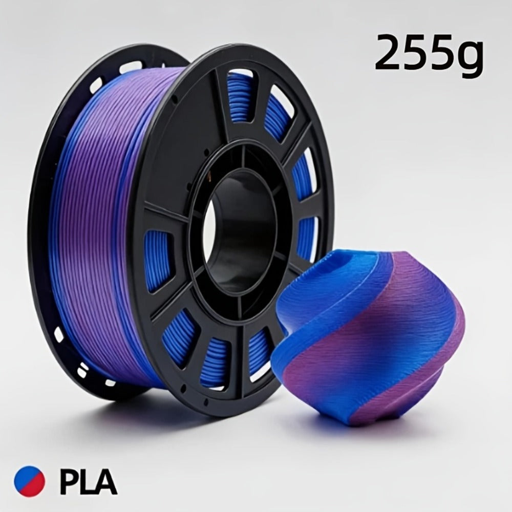 Gradient Rainbow PLA Filament 1.75mm 32 Colors – Shiny Multicolor Fast Color-Changing 250g Spool for FDM 3D Printers | Compatible with Creality Ender 3 Bambu Lab Prusa Anycubic | 3D Printing Filament