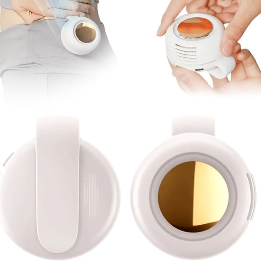 Clip-On Wearable Fan, USB Rechargeable with Display Options & 1- or 2-Packs