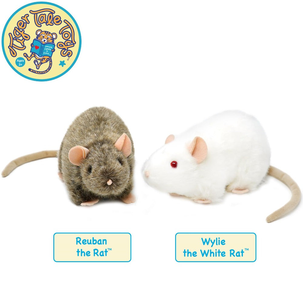 Reuben The Rat Plush, 7-Inch Norway Rat with Story Card