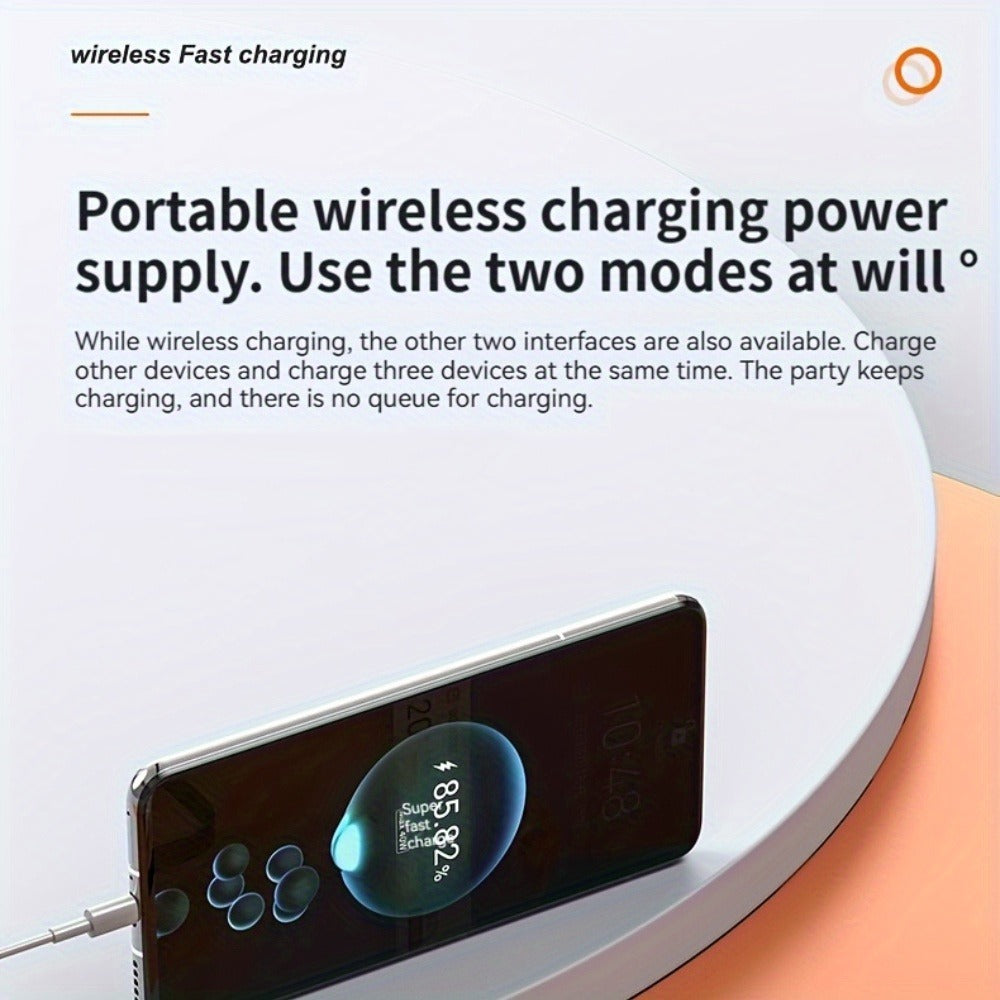 Ultra-Thin MagSafe Compatible Power Bank 12900mAh – Magnetic Wireless Portable Charger, 20W Wired Fast Charging Battery Pack with USB-C Cable for iPhone 17 16 15 14 13 12 Samsung Android