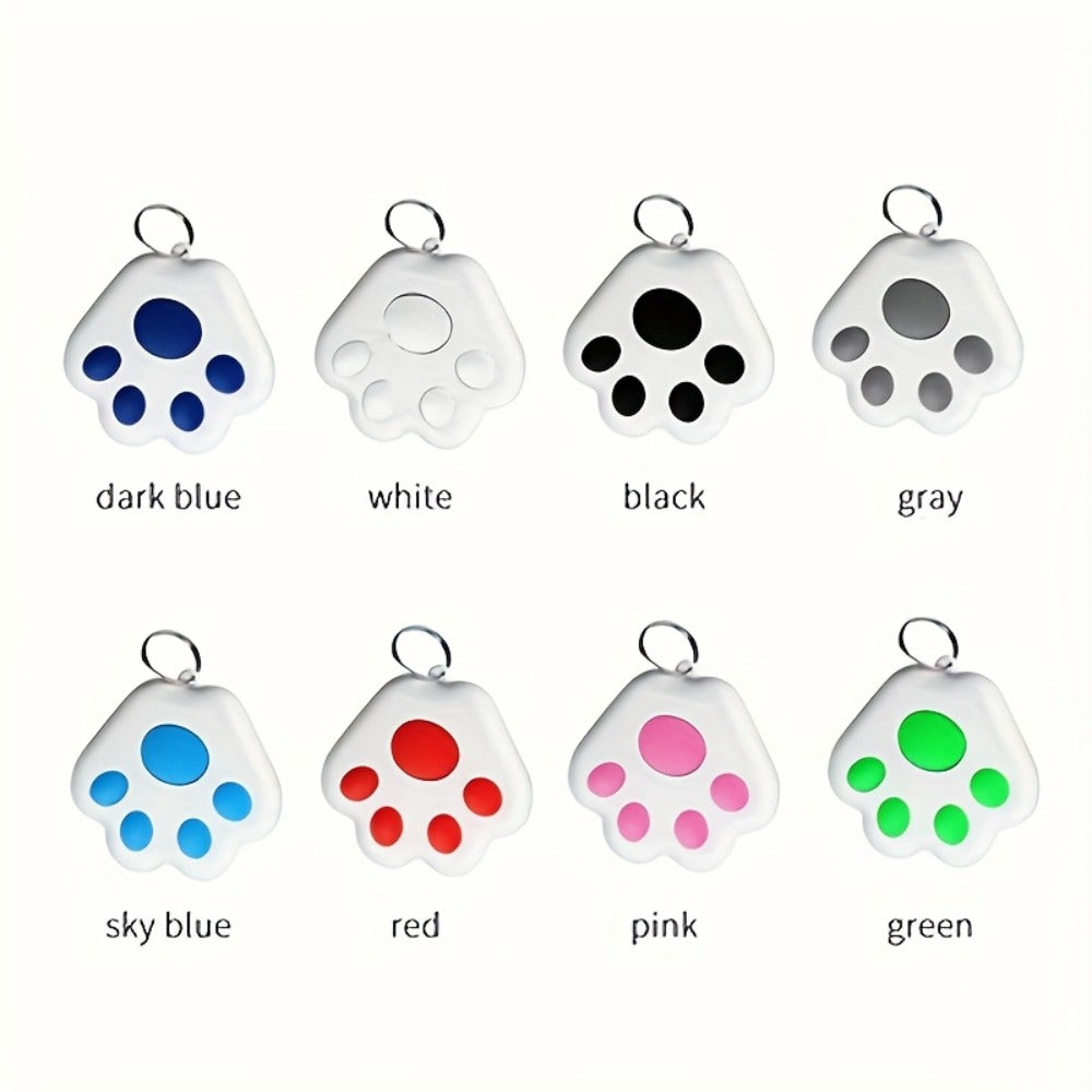 Dog Paw Smart Tracker Anti-Lost Positioning with Recording & Shutter Control – Cute Pet Accessory for Dogs & Cats, 2/4/6 Colors Available, Lightweight Clip-On Design