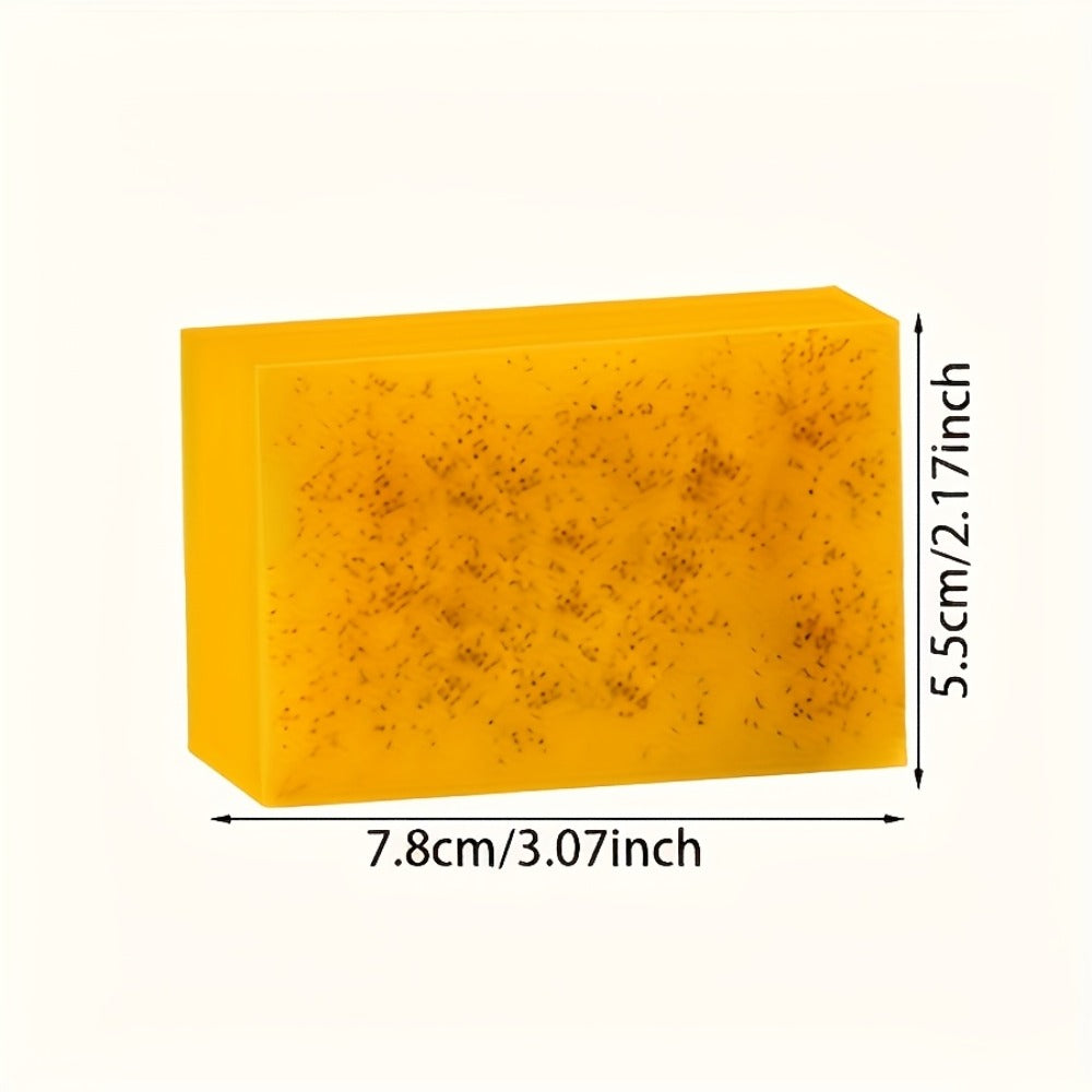 Turmeric Bath & Skin Care Set 3-Piece — Brightening Mousse, Soap & Oil for Hair, Face & Body, Gentle Moisturizing Cleanser Gift Set for Women All Skin Types