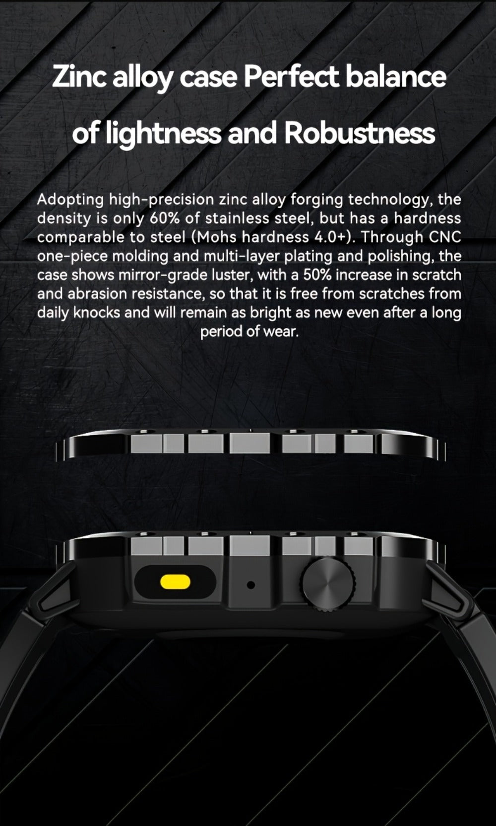 Illumination Light Smartwatch K33 Khaki – Full Touch, 100+ Sport Modes, Wireless Calling, Music Playback, Remote Camera, Weather Forecast, Alarm & Custom Watch Faces – Unisex Silicone Strap