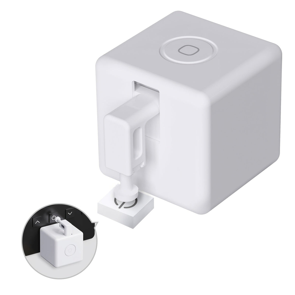 Smart Button Pusher Robot Fingerbot Plus – MOES Wireless Automatic Switch Controller, Works with Alexa, Google Home & Tuya App, No Wiring 5-Second Install, Retrofit Any Button or Switch (Black/White/Kit)