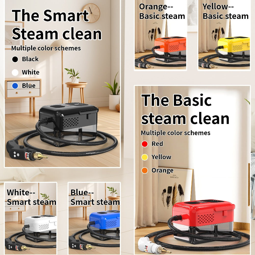 Portable Steam Cleaner High-Temperature High-Pressure Handheld Steamer for Home, Carpet, Tile & Grout Cleaning – 9-Speed Adjustable, 3 Models: Basic, Upgraded & Smart