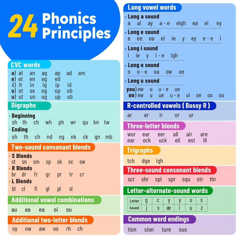 Sight Words Flash Cards 500 Cards & 150 Phonics Cards Set 1000+ Dolch Fry High Frequency Words CVC Blends Long Vowels | Learn to Read Cards Pre-K Kindergarten 1st 2nd 3rd Grade Ages 3+