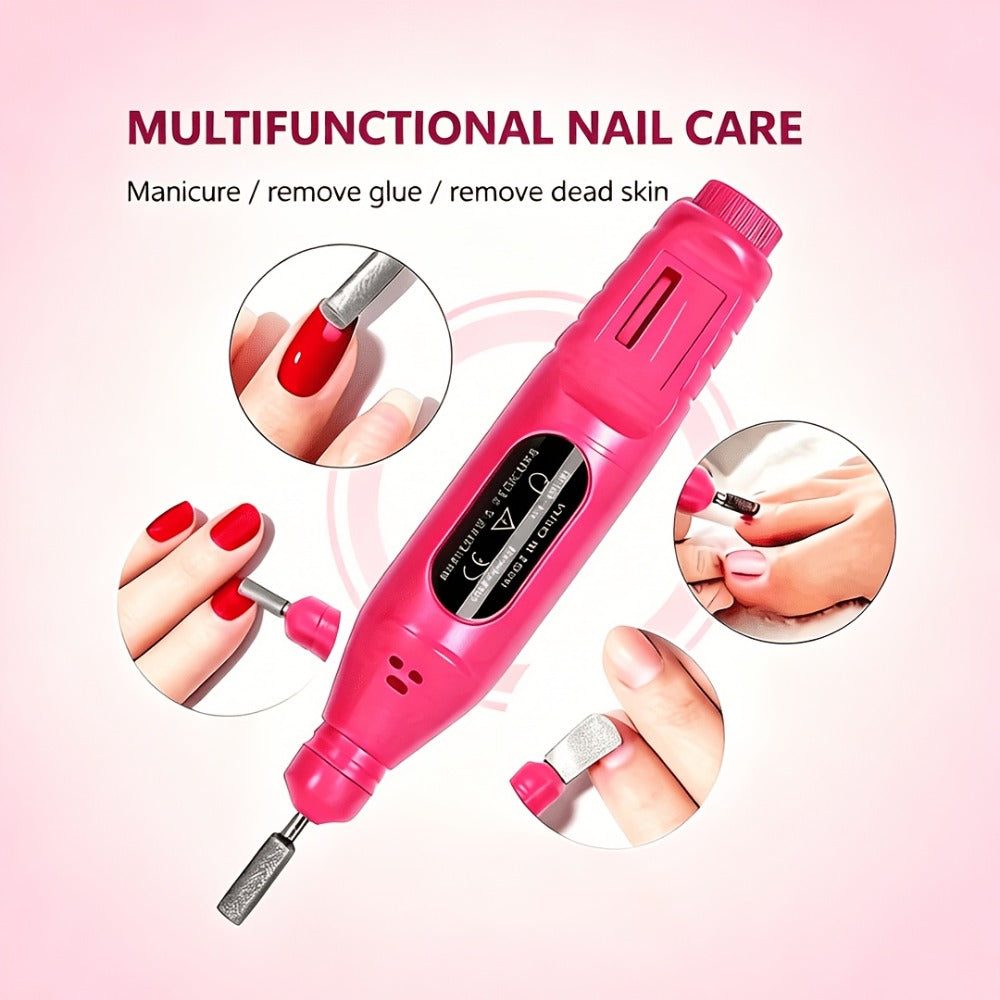 72-Piece Complete Nail Art Set with LED UV Lamp, Electric Nail Drill Pen, Gel Polish, Glue Drying Machine, Nail Polisher, Polish Brush Set, Finger Divider & Stainless Steel Manicure Tools – All-in-One Home Salon Kit for Women