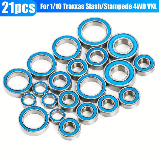 21-Piece RC Ball Bearing Set for Traxxas Slash 4x4 and Stampede 4WD VXL