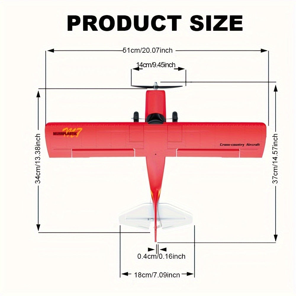 QIDI560 M7 Brushless RC Airplane, 6-Channel Fixed-Wing, 6-Axis Gyro