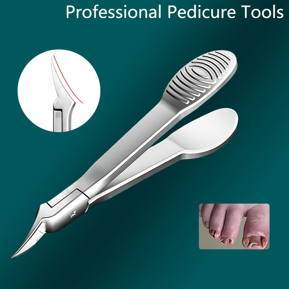 Ingrown Nail Clippers 4CR13 Stainless Steel Professional with Extended Blade & Open Jaw Design – Precision Cuticle Scissors & Dead Skin Trimmer for Thick Nails | Nail Art Tool for Men & Women