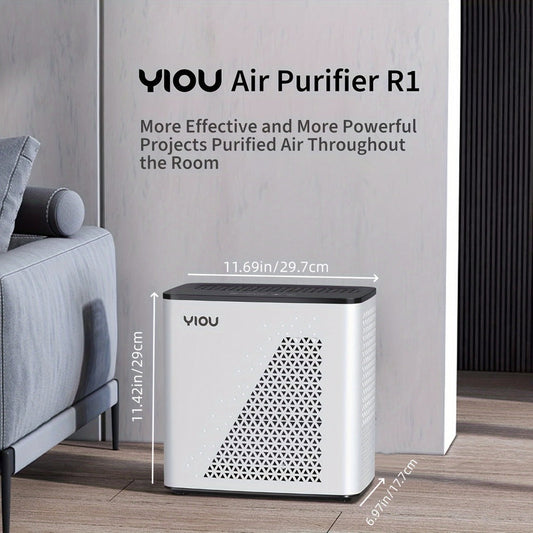 H13 HEPA Air Purifier with PM2.5 Display, Auto Mode and Timer, Black and White